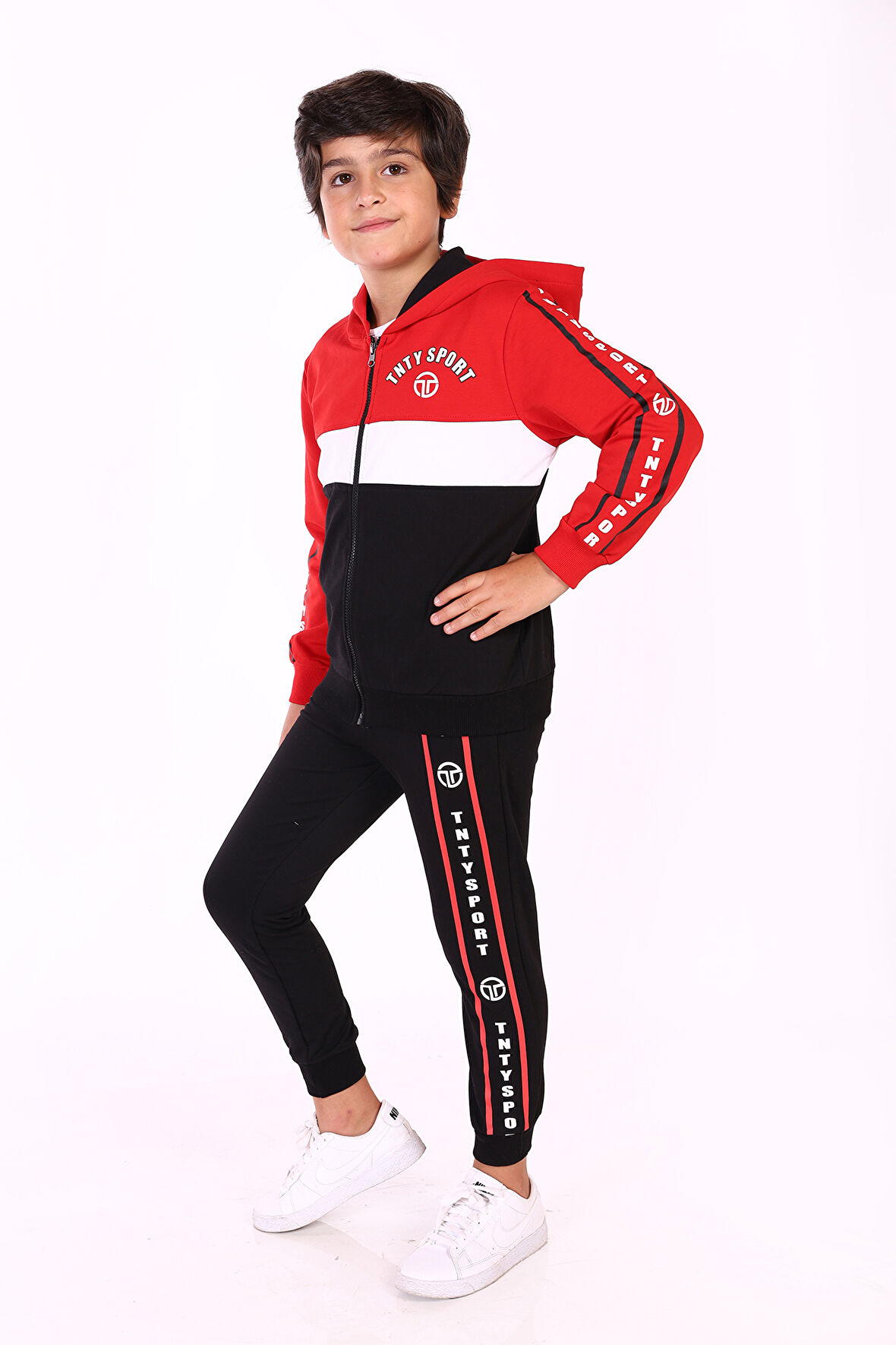 Toontoy Erkek Çocuk Renk Bloklu Baskılı Eşofman Takımı