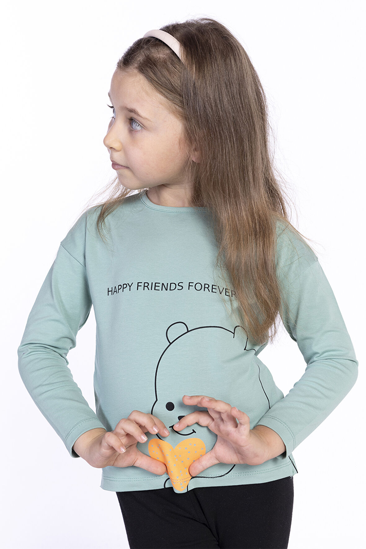 Toontoy Kız Çocuk Baskılı Tişört