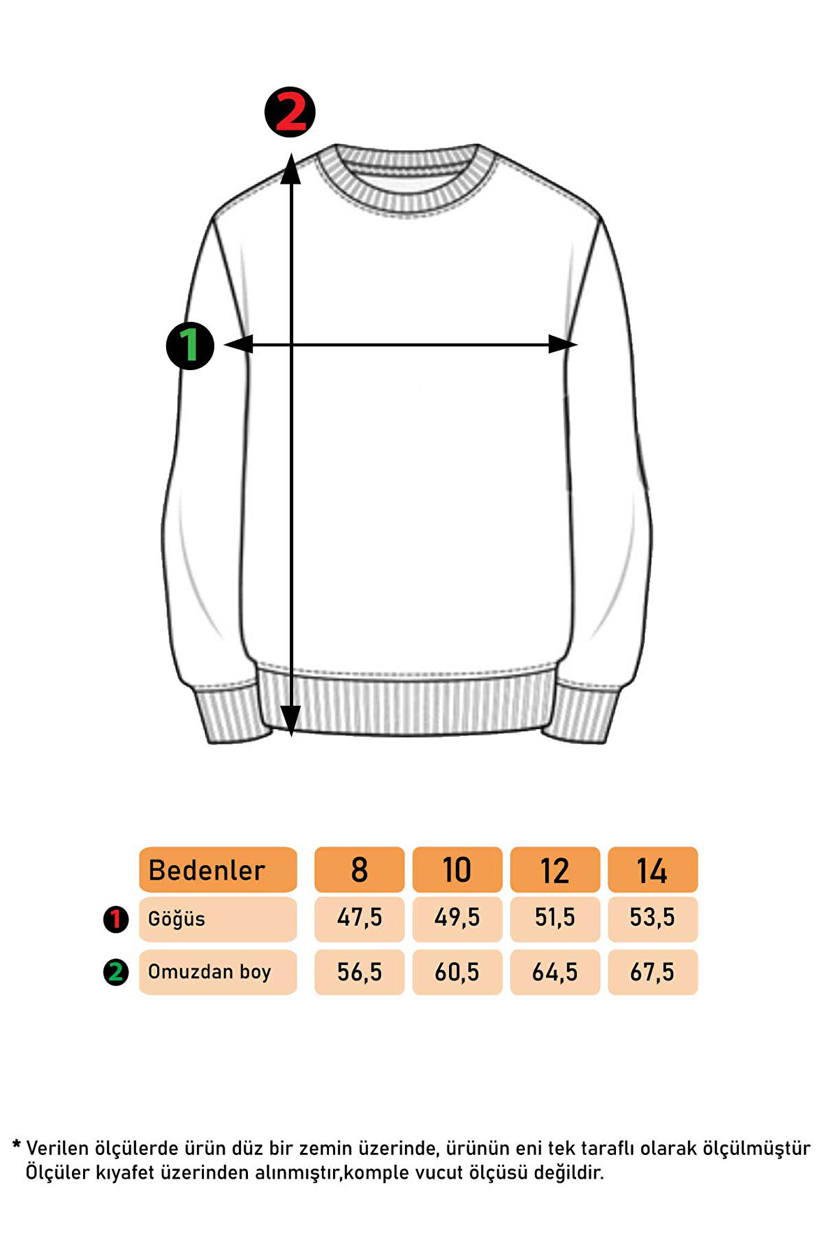 Toontoy Kız Çocuk Batik Desenli Sweatshirt