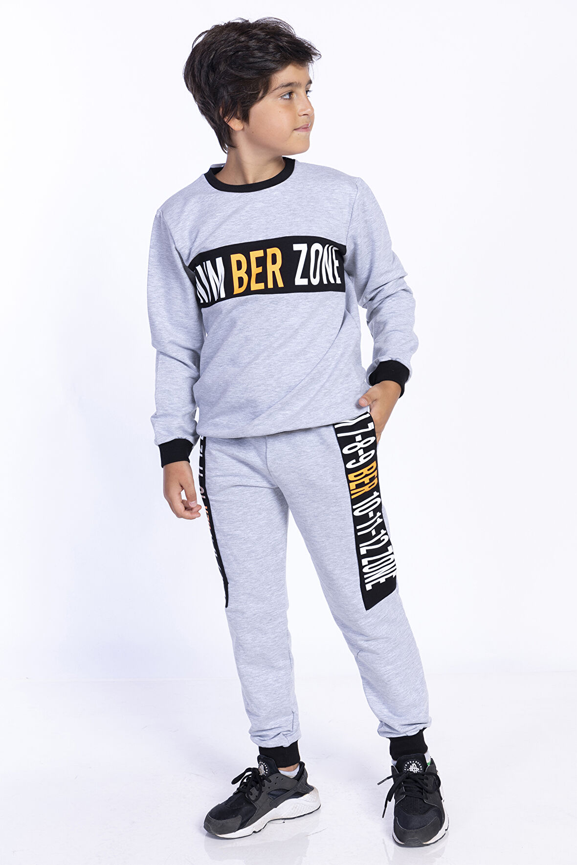 Toontoy Erkek Çocuk Garnili Bisiklet Yaka Eşofman Takım