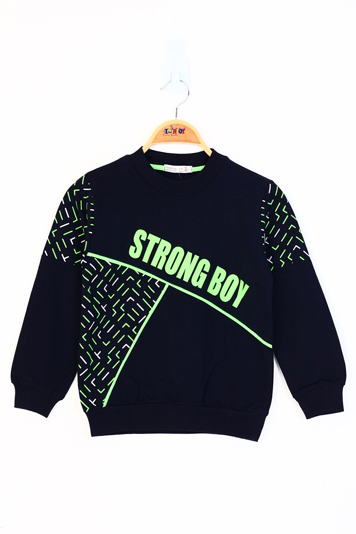 Toontoy Erkek Çocuk Strong Boy Baskılı Sweatshirt