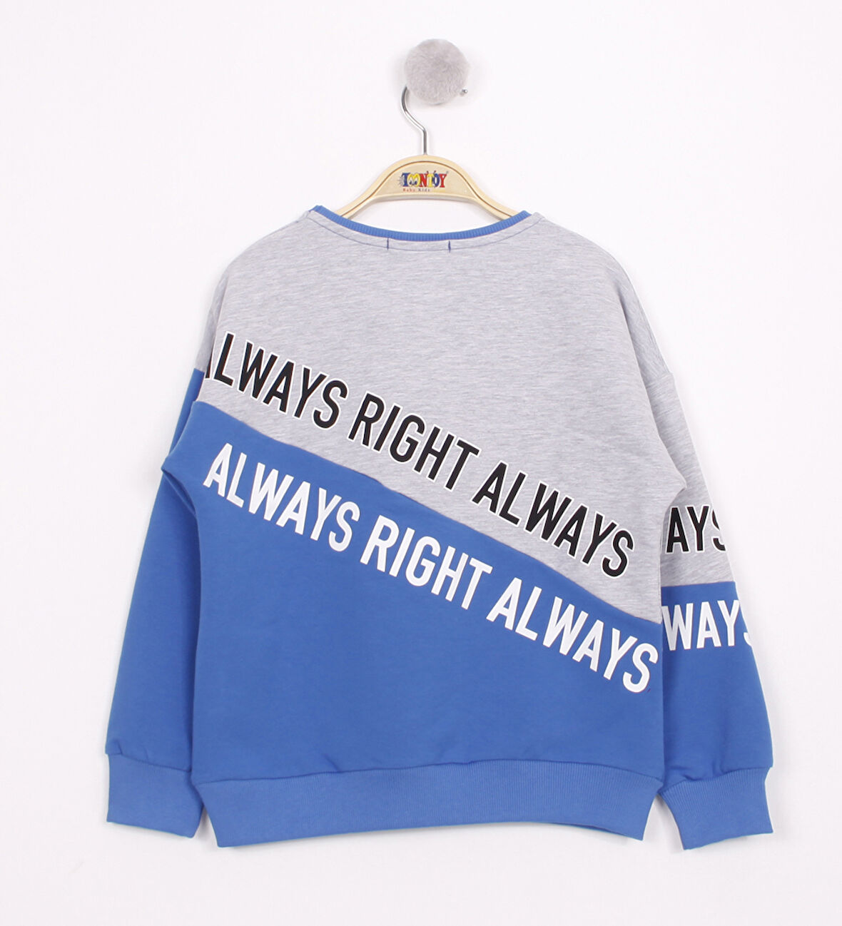 Toontoy Unisex Çocuk Always Baskılı Sweatshirt