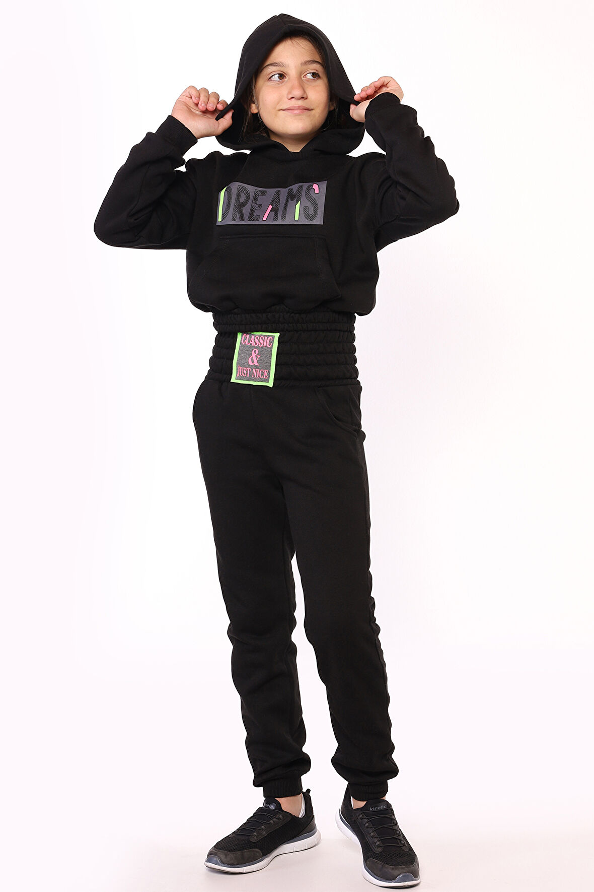 Toontoy Kız Çocuk Baskılı Eşofman Takımı