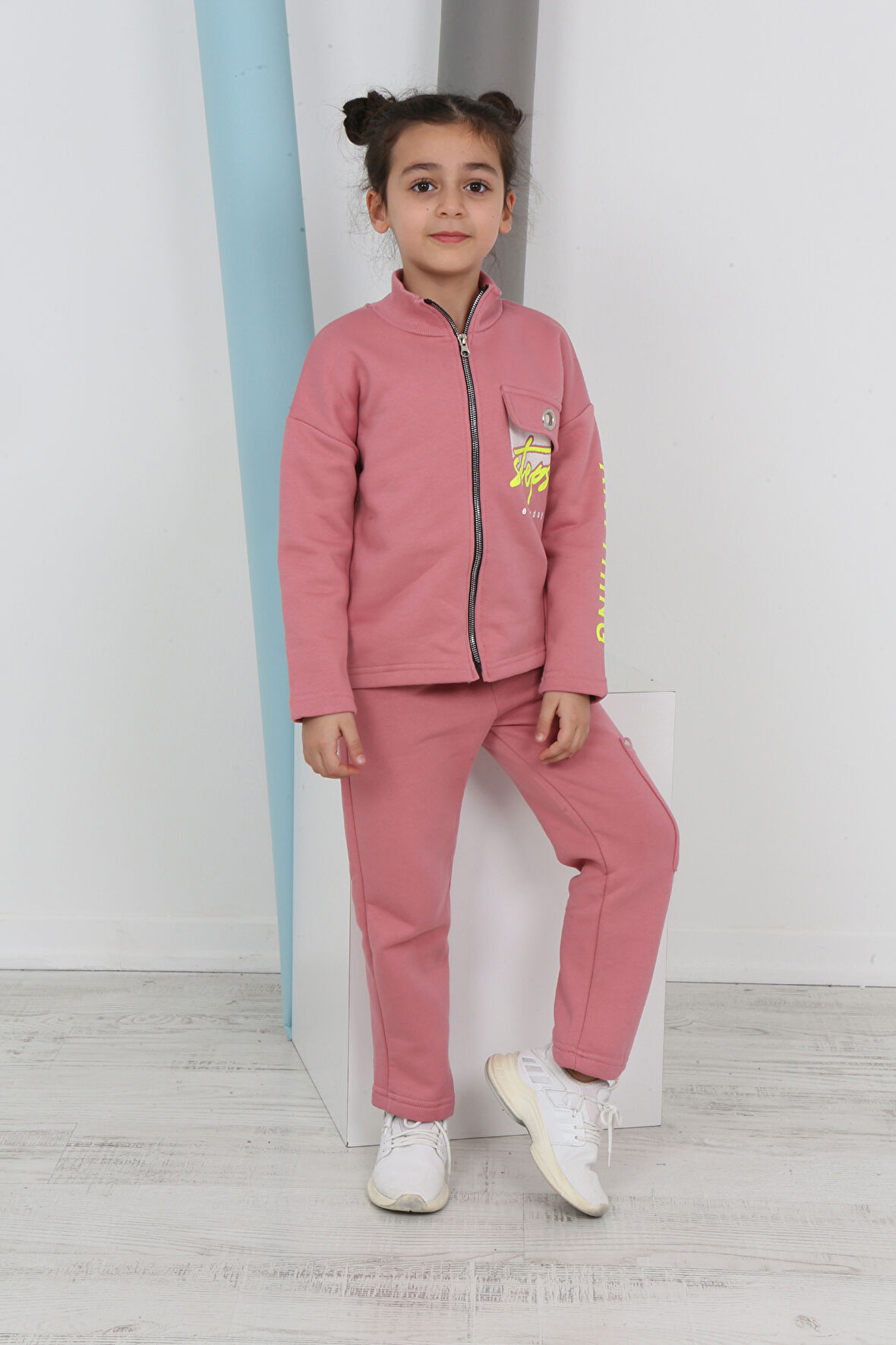 Toontoy Kız Çocuk Baskılı Eşofman Takımı