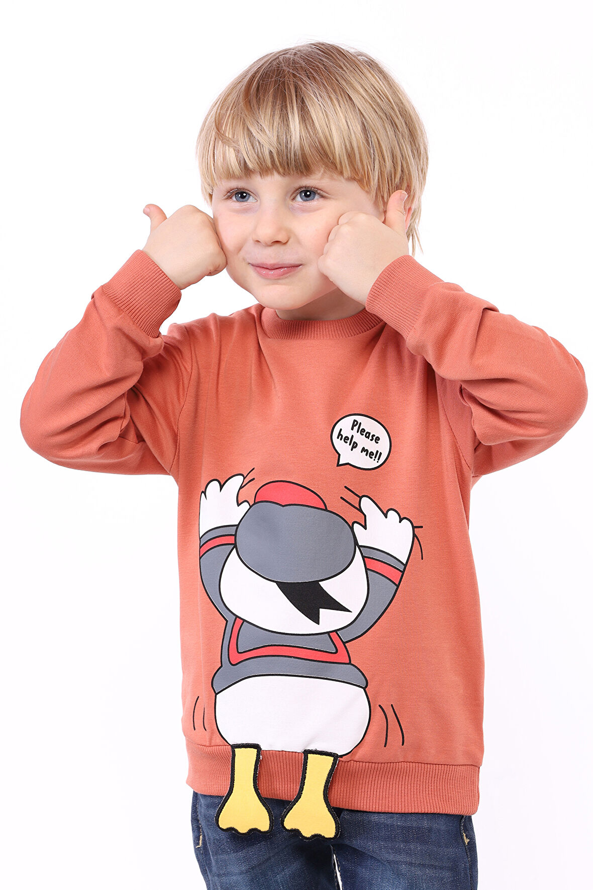 Toontoy Erkek Çocuk Baskılı Sweatshirt