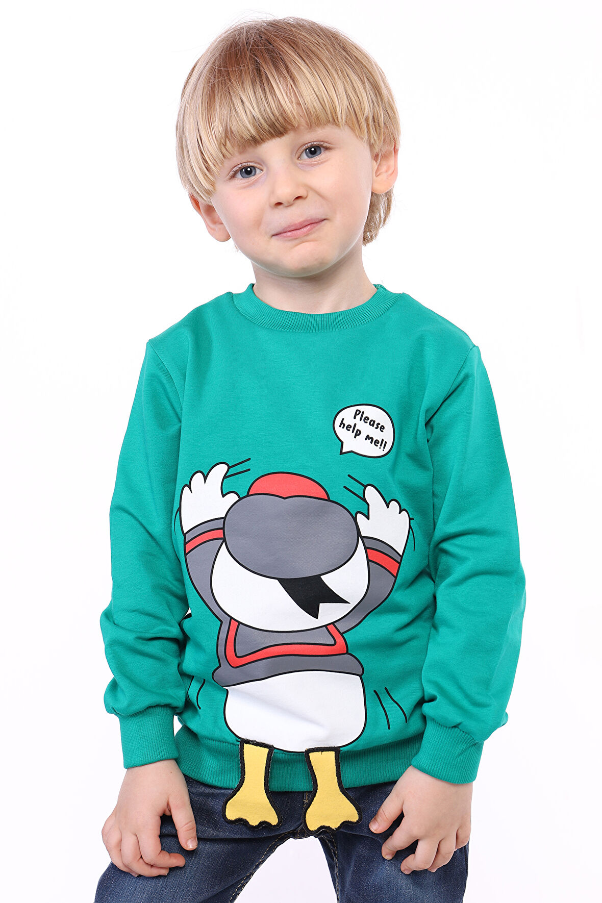 Toontoy Erkek Çocuk Baskılı Sweatshirt
