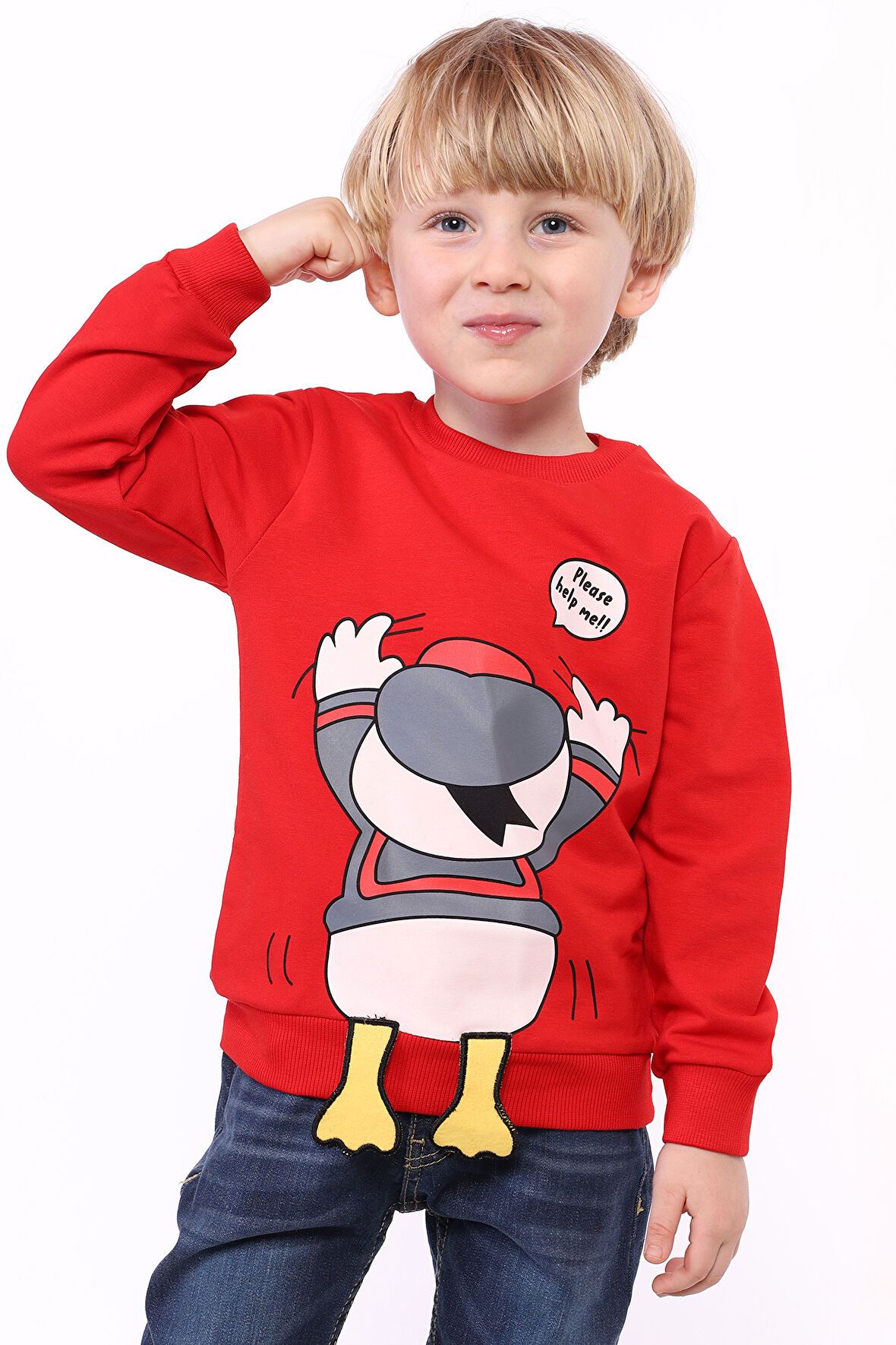 Toontoy Erkek Çocuk Baskılı Sweatshirt