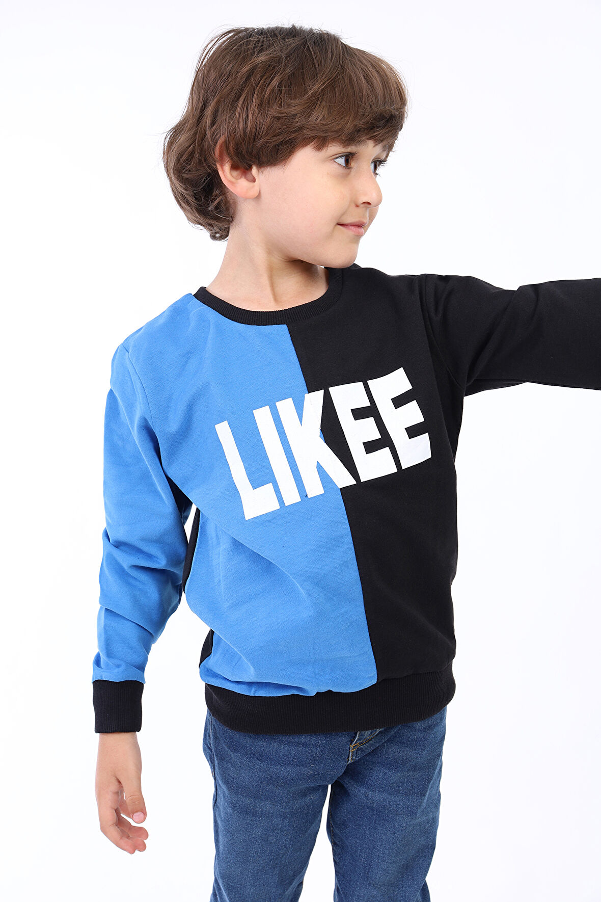 Toontoy Erkek Çocuk İki Renkli Baskılı Sweatshirt