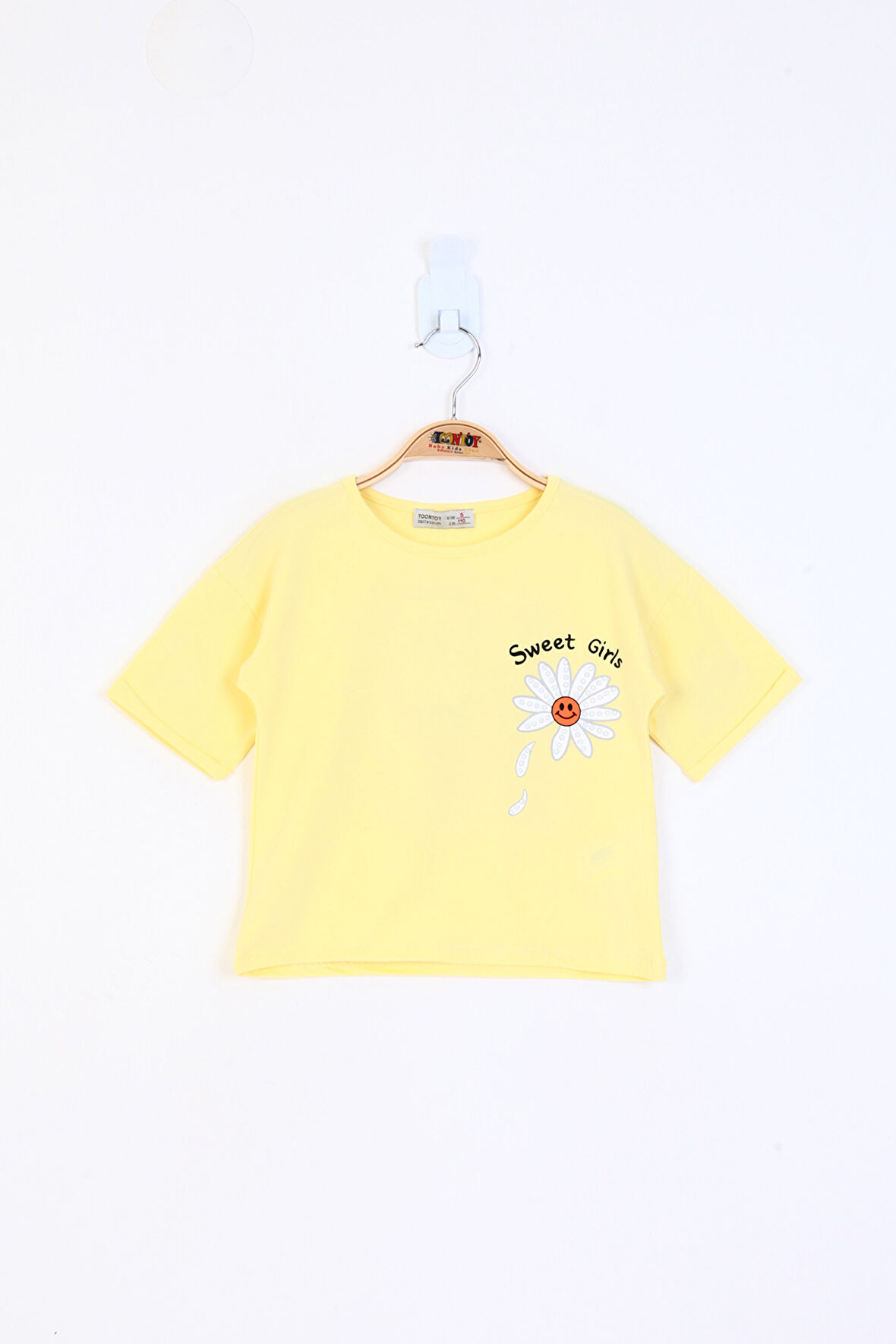 Toontoy Kız Çocuk Baskılı Tişört