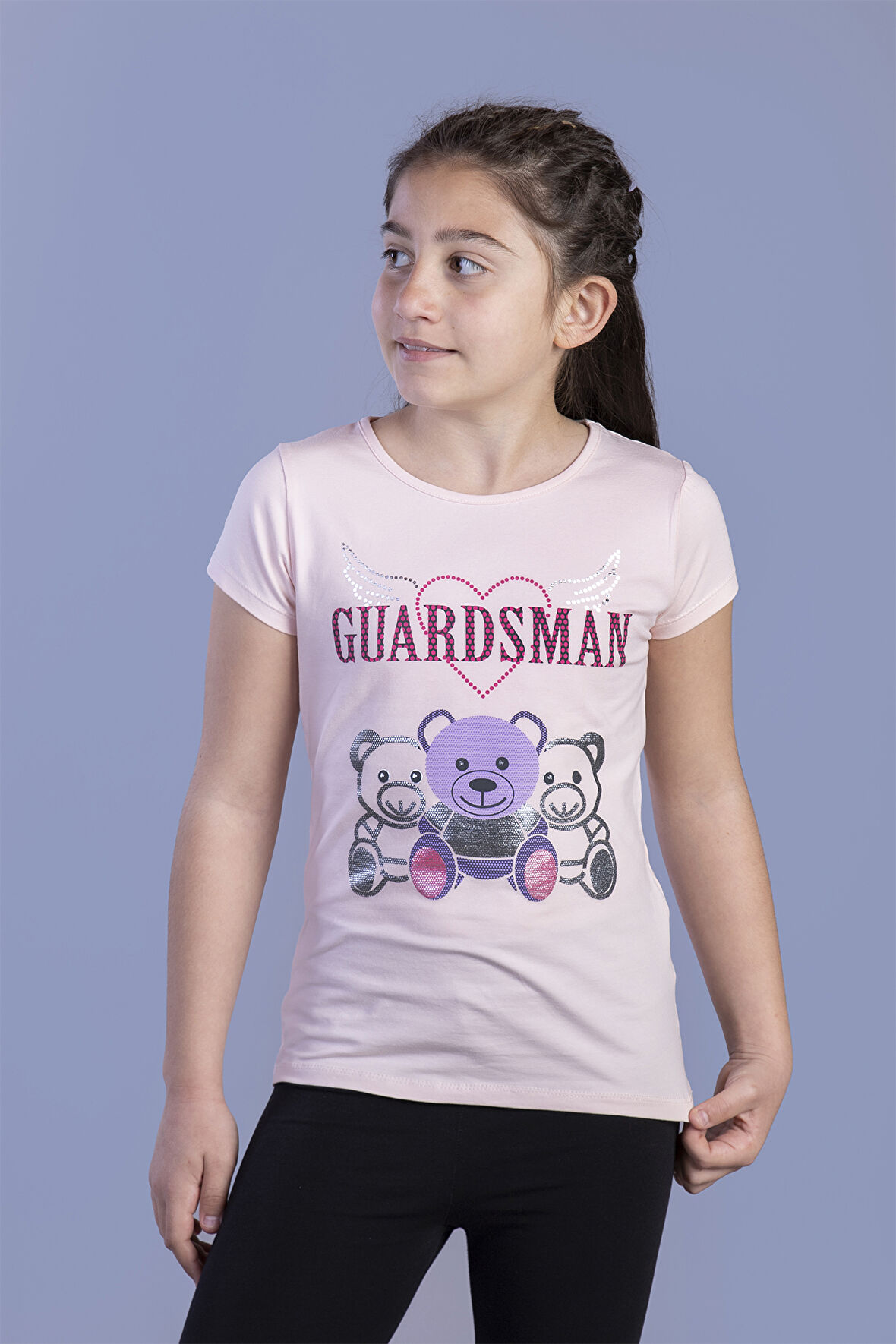 Toontoy Kız Çocuk Baskılı Tişört