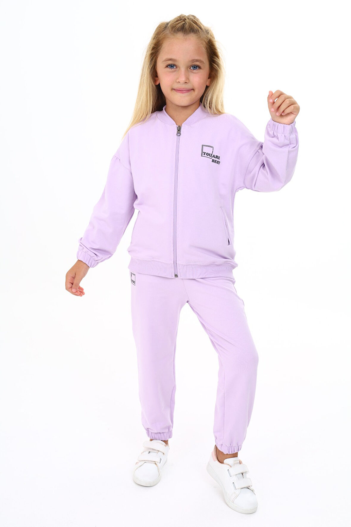 Toontoy Kız Çocuk Baskılı Eşofman Takım