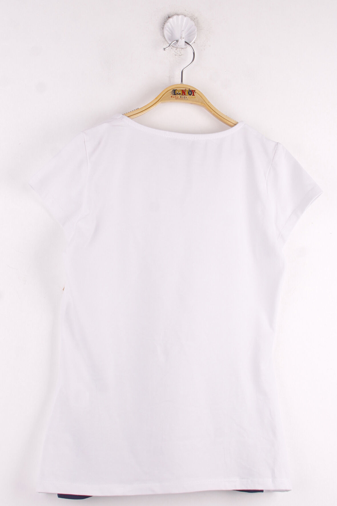 Toontoy Kız Çocuk Garnili Fiyonklu Okul Tişört