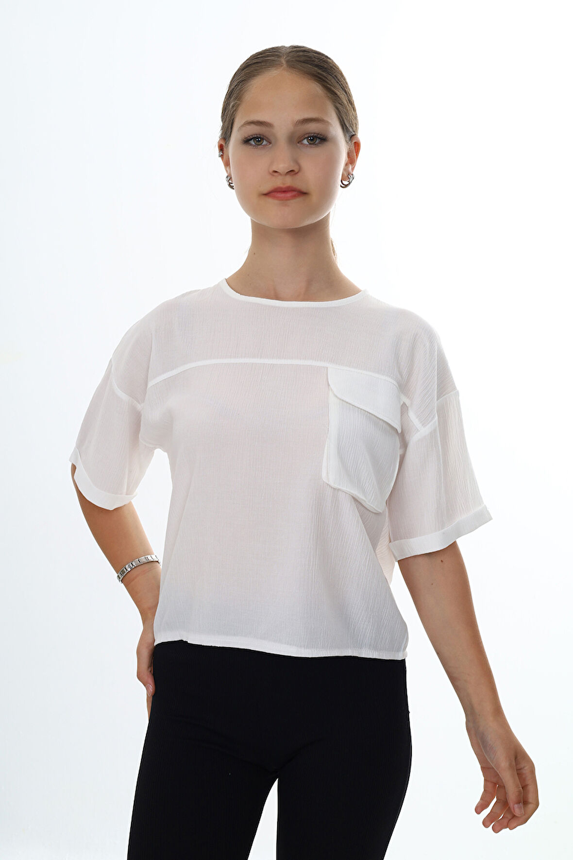 Toontoy Kız Çocuk Okul Tişört