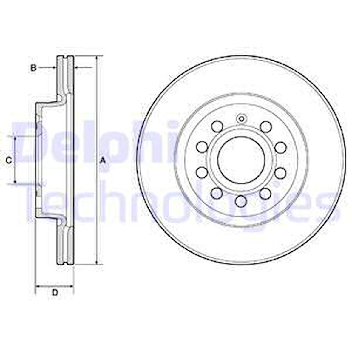 Vag On Fren Aynası Golf V-VI-Jetta III-IV-Caddy III-A3 03>leon 05>toledo-Octavıa 04> - Delphi Bg3832t