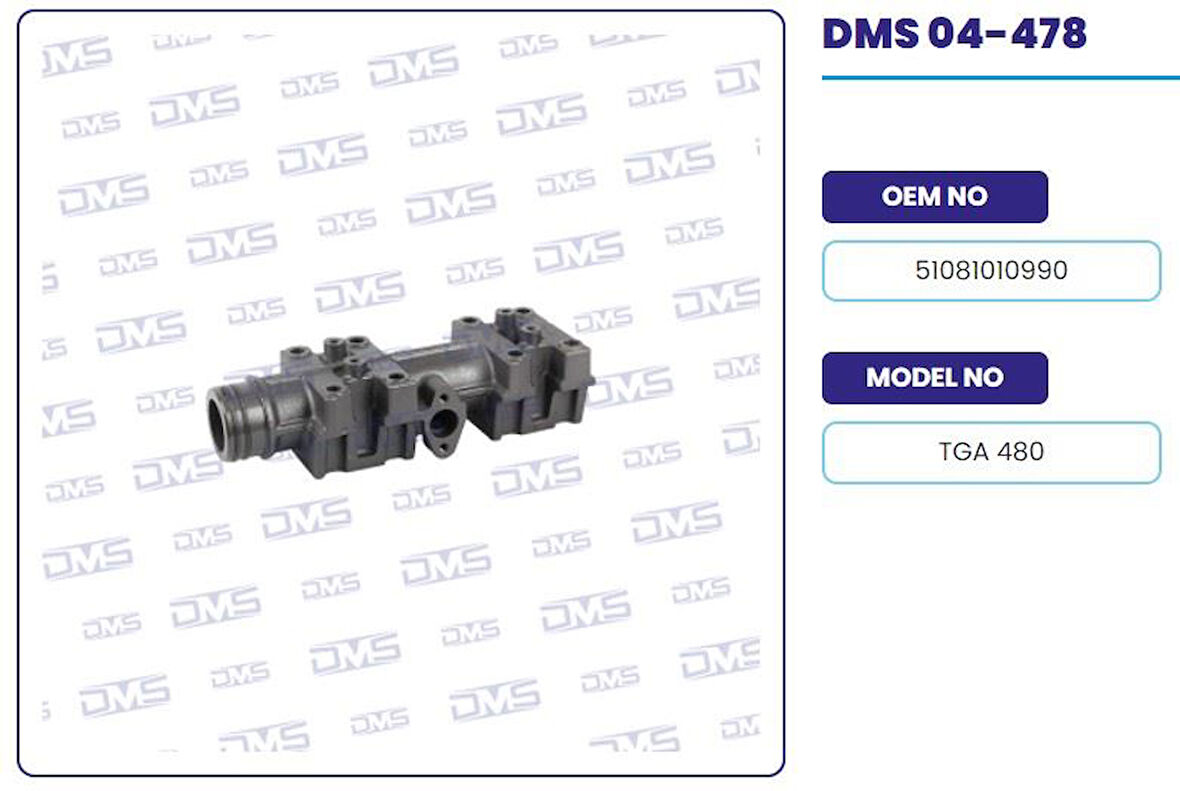Man Truck Egzoz Manıfoldu  Egr'li Kol Arka  Man Tga 480 - Demosan 04-478