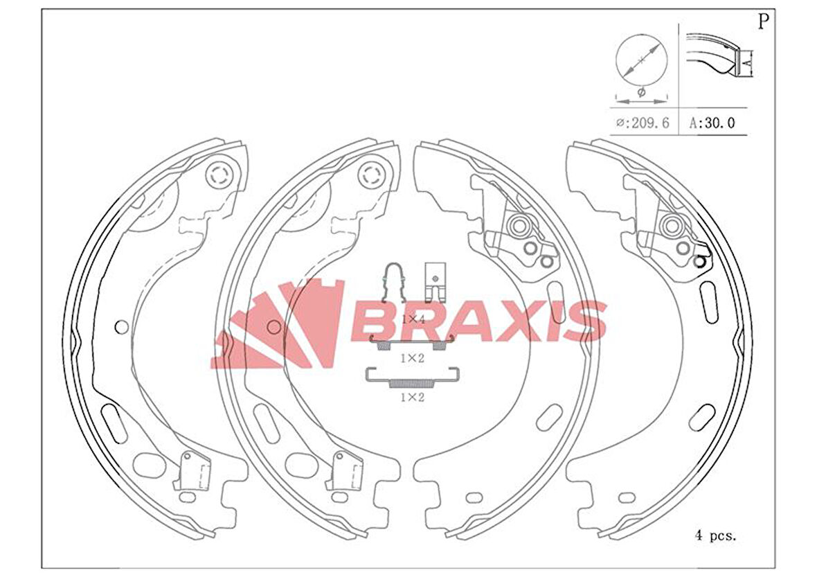 Land Rover El Fren Balata Takımı Discovery 3 05-09 Discovery 4 10-16 Range Rover Sport 05-13 - Braxıs Ac0178
