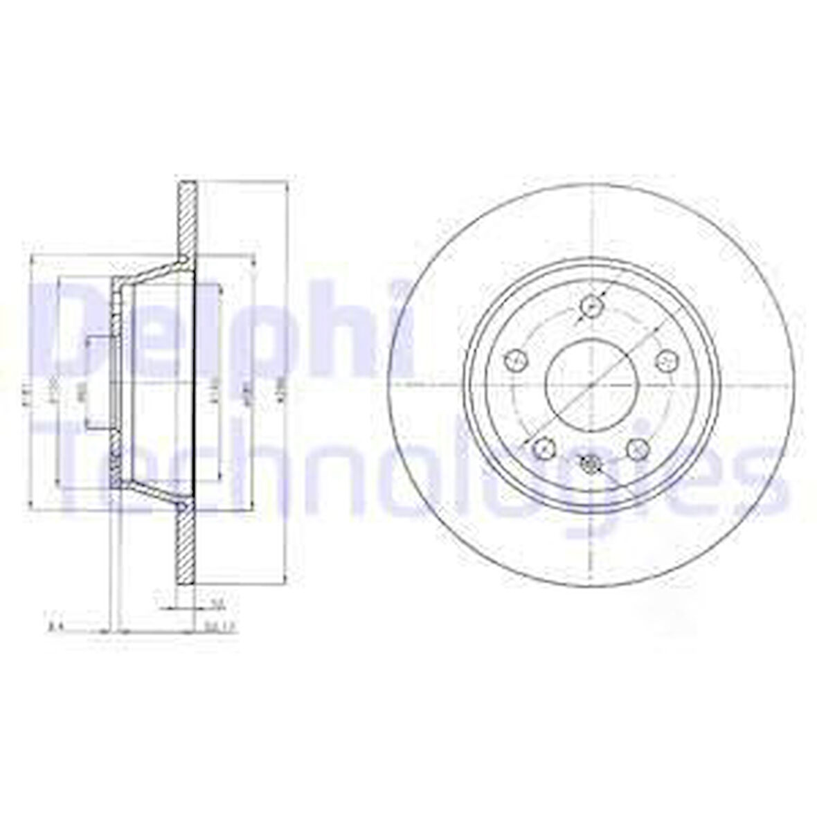 Vag Fren Aynası Arka (286x12mm) Tt 07>14 - Delphi Bg4089