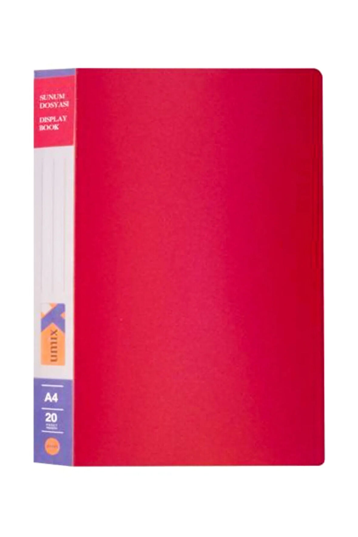 Umix Katalog Dosya Standart 20 Yaprak Kırmızı