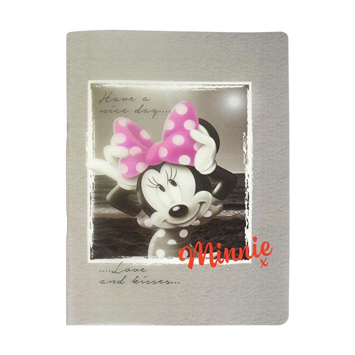 Minnie Mouse Campus Defter 26x18,5 cm Plastik Kapak Çizgili 40 Yaprak