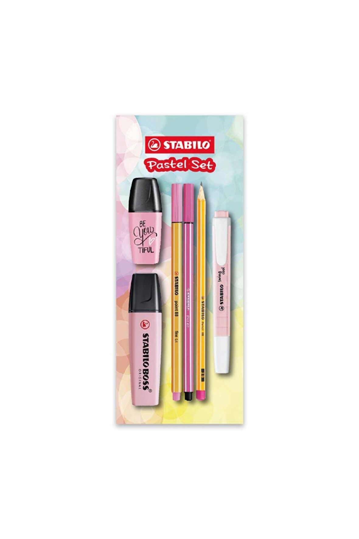 Stabilo Tek Renk Pastel Set 6'lı Pembe 70/129-6