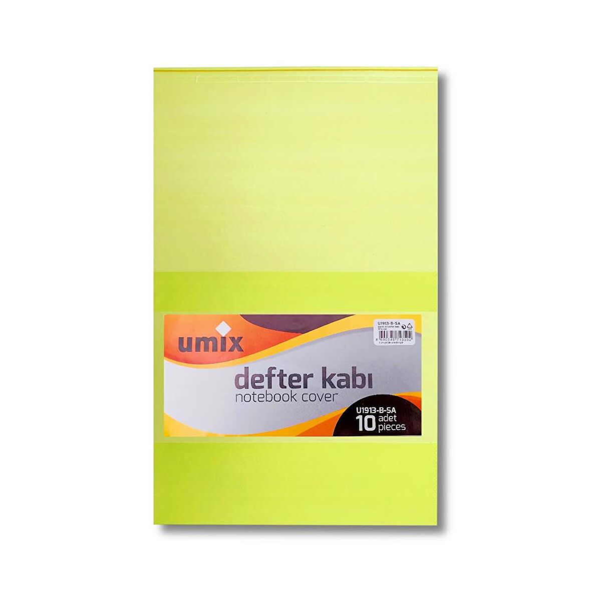 Umix A5 Hazır Yapışkanlı Defter Kabı 10 lu Sarı