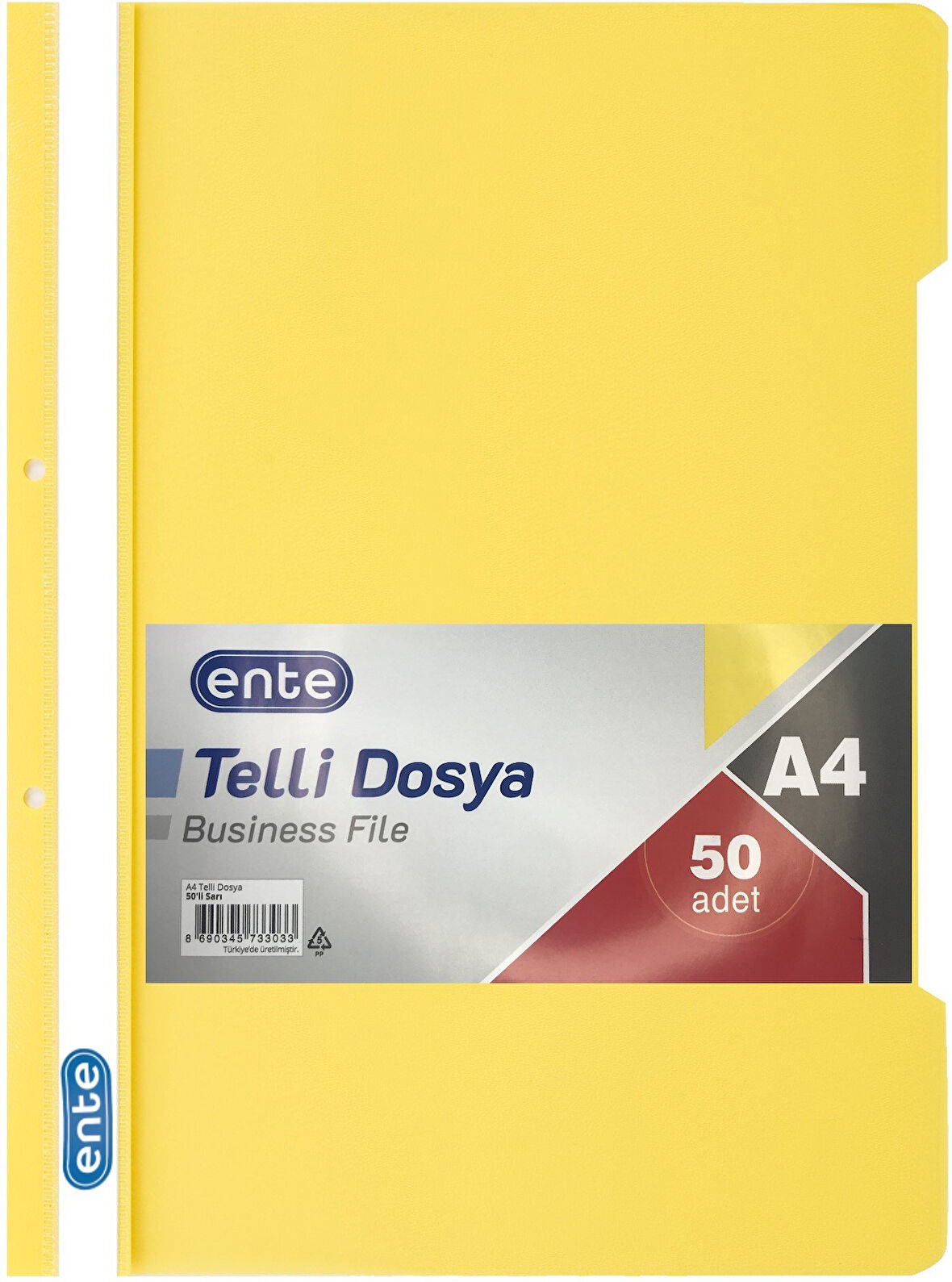 Ente Telli Dosya A4 50 Li Sarı