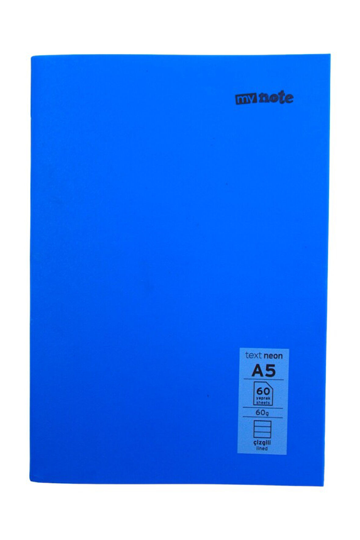 Mynote Text A5 60 Yaprak Çizgili Plastik Pastel Kapaklı Defter