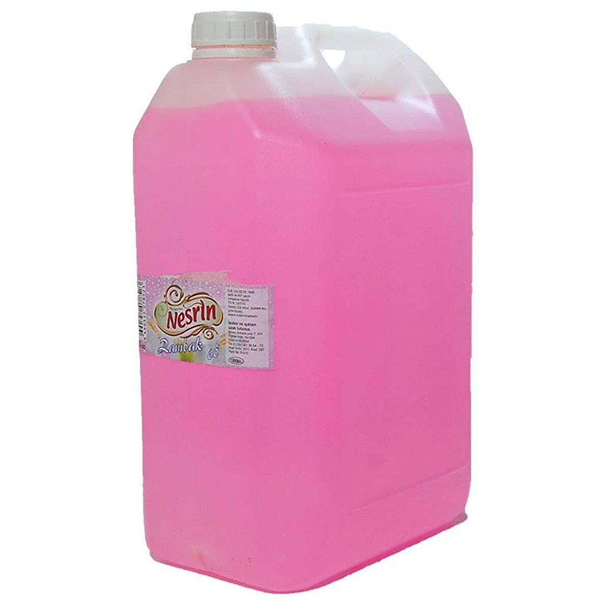 Zambak Kolonyası Pembe 60 Derece Pet Bidon 5 Lt