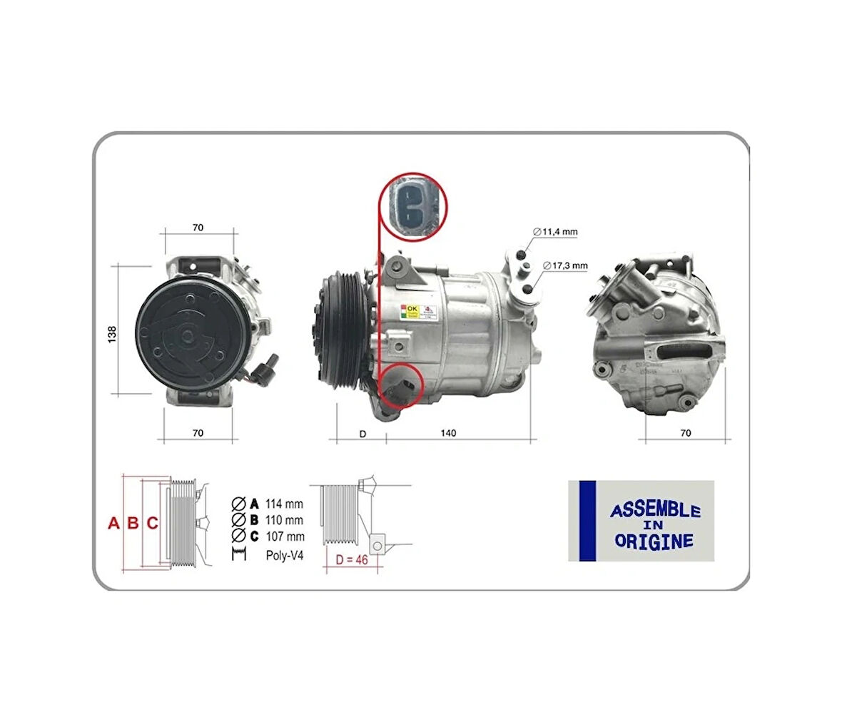 Fiat Klima Kompresoru - Klima Kompresoru - Fiat 5802212928