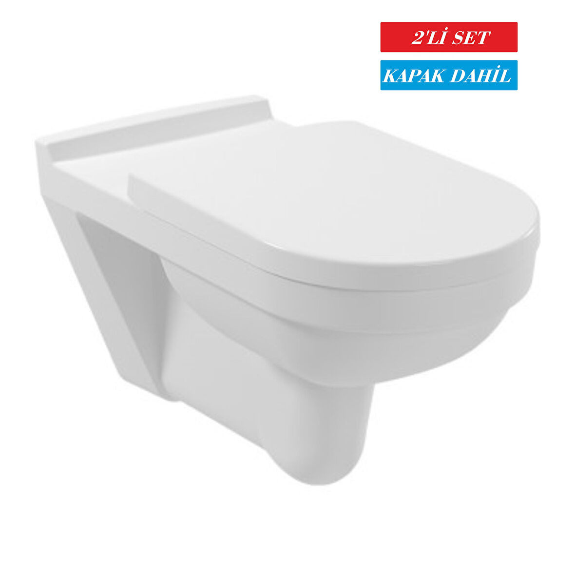 Serel Bedensel Engelli Asma Klozet (3045) + Beta Yavaş Kapanan Kapak 2'li Set