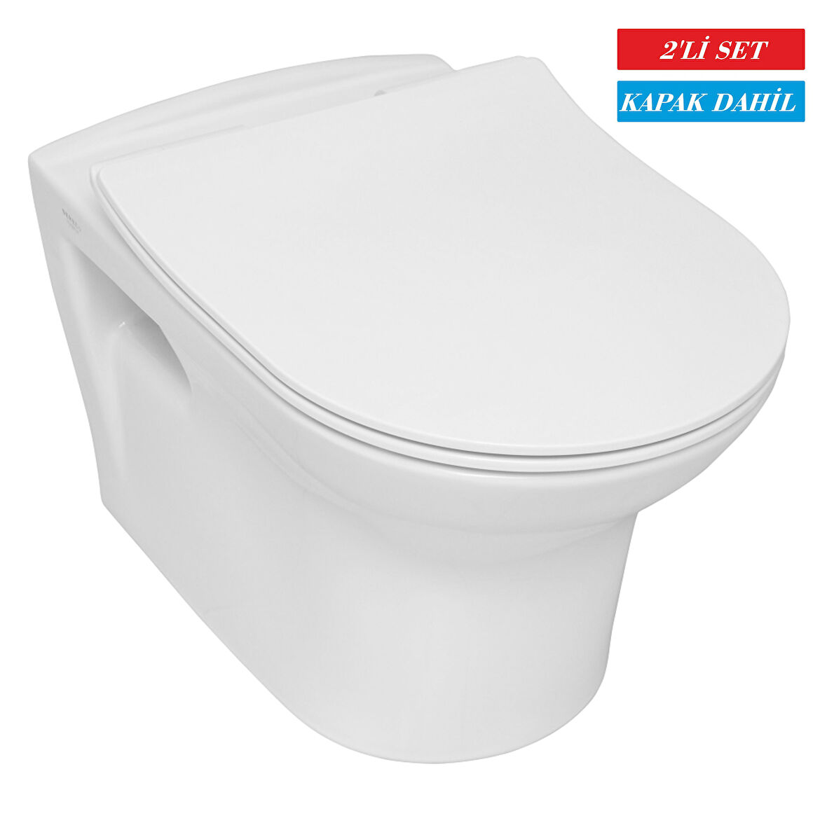 Serel Nita Yuvarlak Asma Klozet (NT23) + Blaze Slim Yavaş Kapanan Kapak 2'li Set