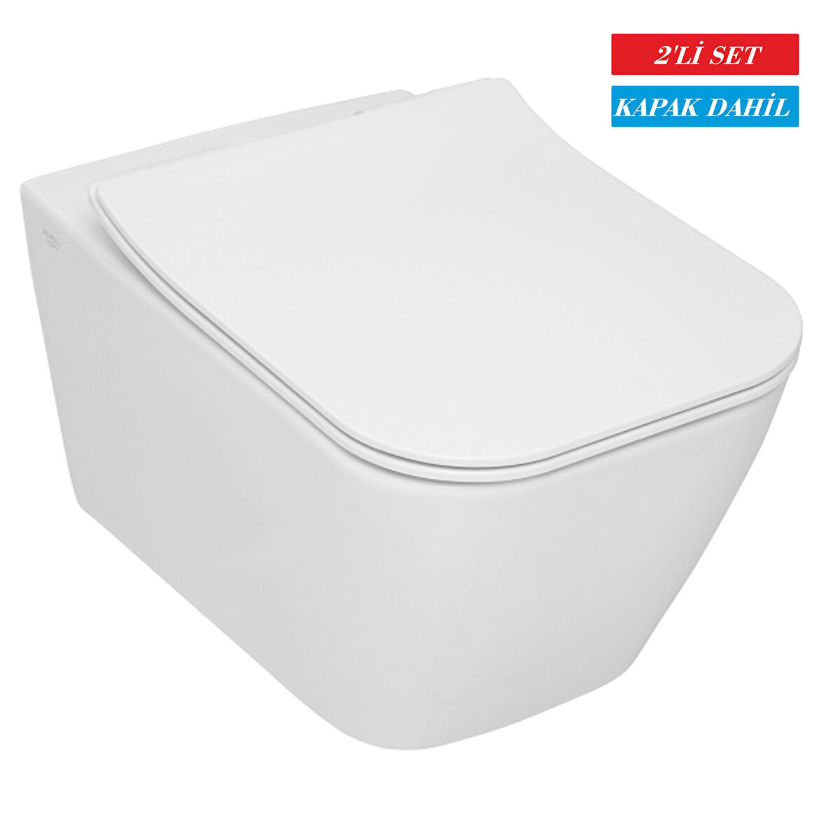 Serel Rita Kanalsız Asma Klozet (RT26) + Zenith Slim Yavaş Kapanan Kapak 2'li Set 