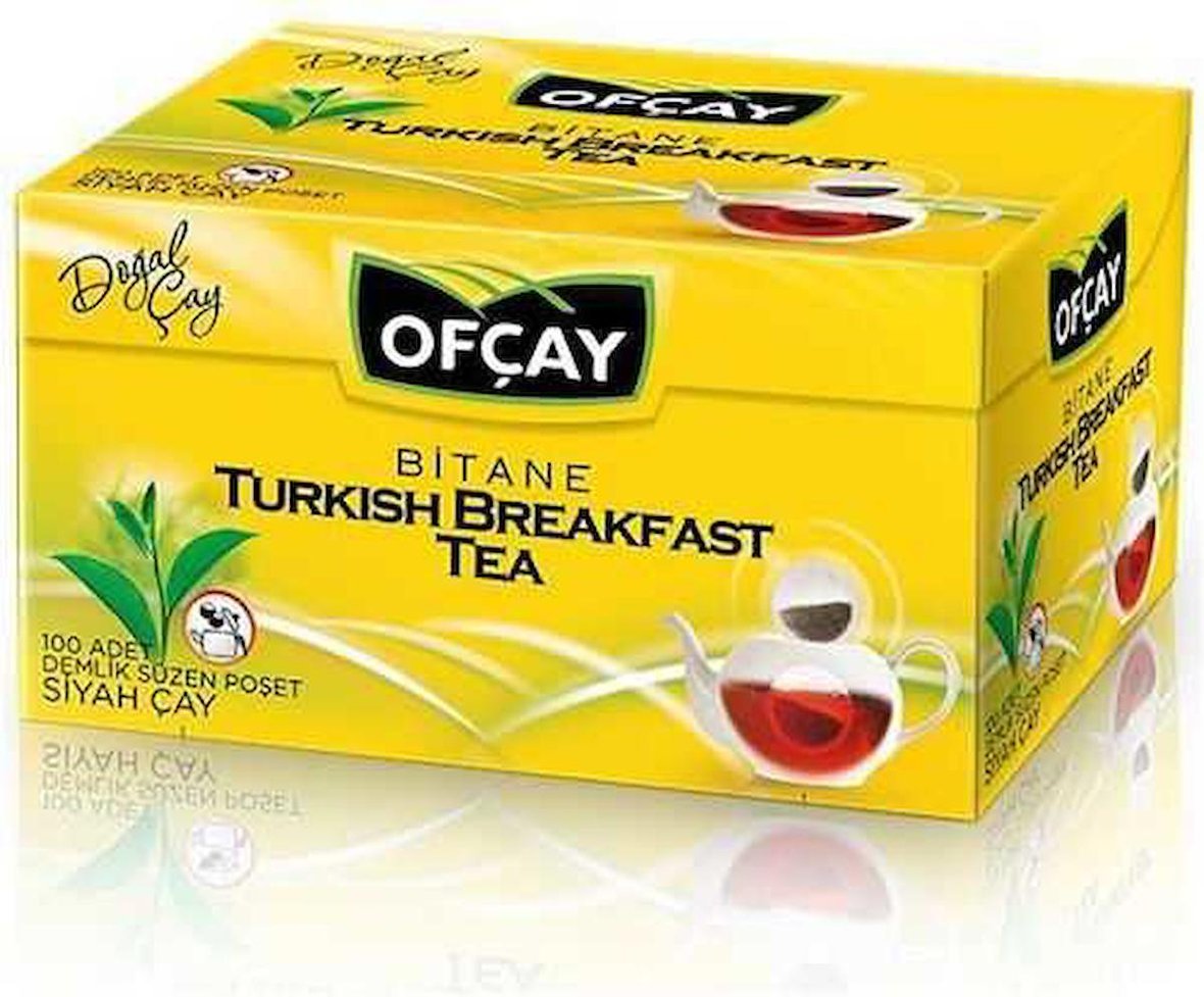Ofçay Bitane Turkish Breakfast Tea Demlik Poşet Çay 300 Adet (100 Adet ...