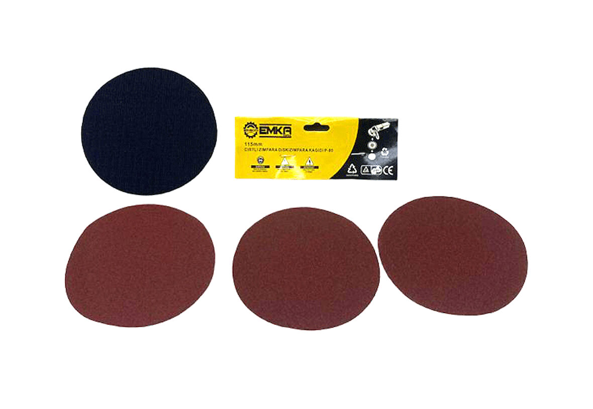 CIRTLI DİSK ZIMPARA 115MM YEDEKLİ