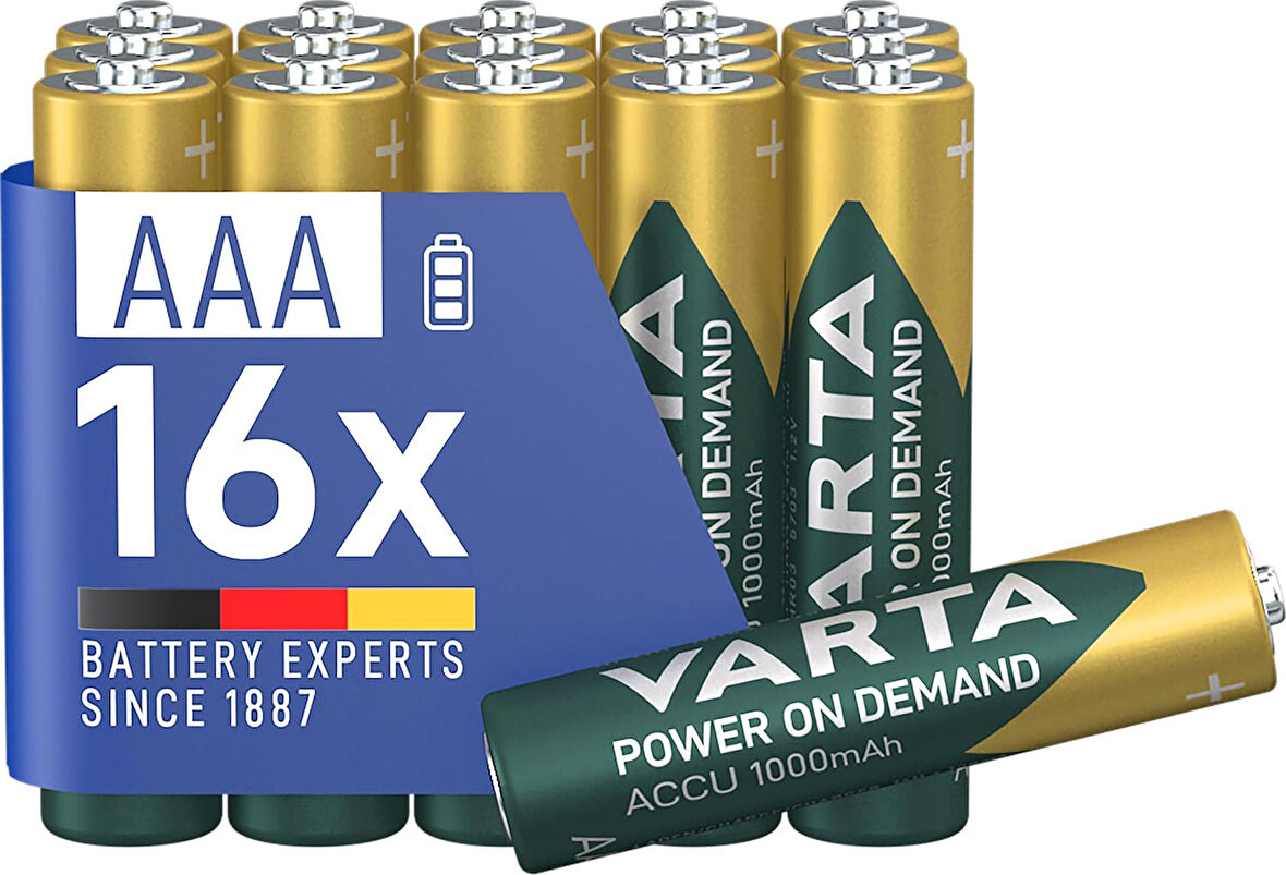 POWER ON DEMAND Rech.AAA 1000mAh 2x8 Foil