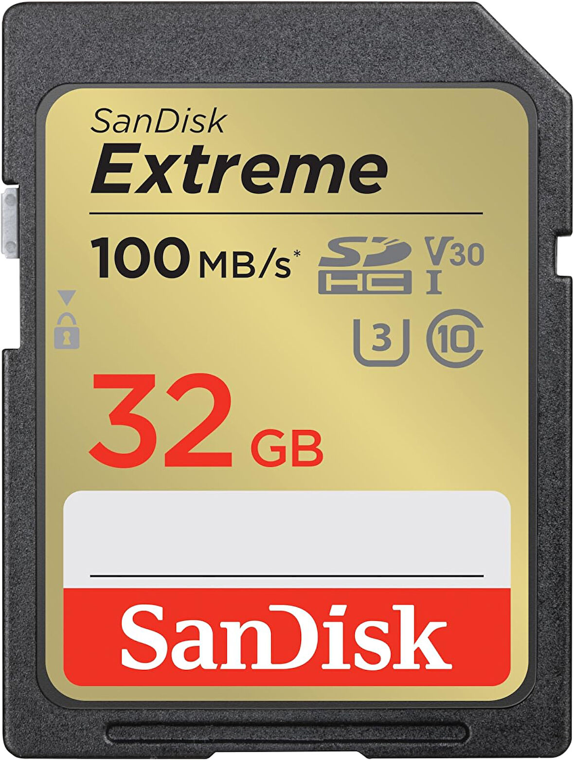 Extreme SDHC UHS-I hafıza kartı 32 GB (V30, 100 MB/s aktarım, U3, 4K UHD videolar, su geçirmez, darbeye dayanıklı, ısıya dayanıklı)