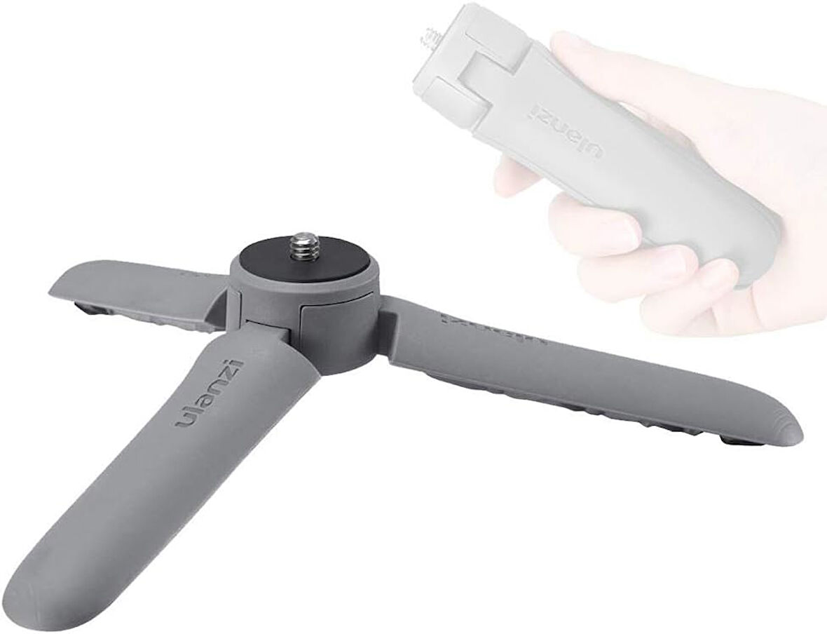 MT-10 Osmo Mobile 2 3 Masaüstü Tripod Grip, Siyah