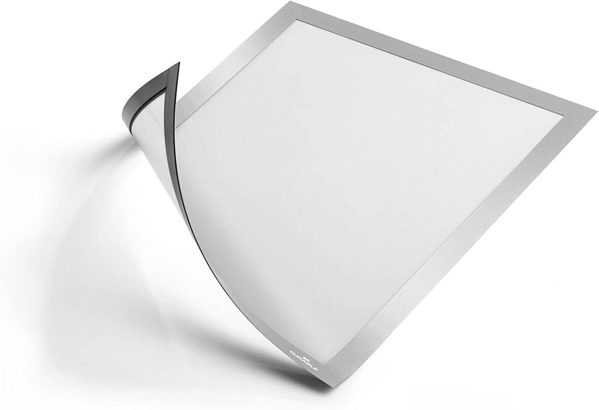 DURAFRAME Mıknatıslı Bilgi Çerçevesi A4 Gümüş