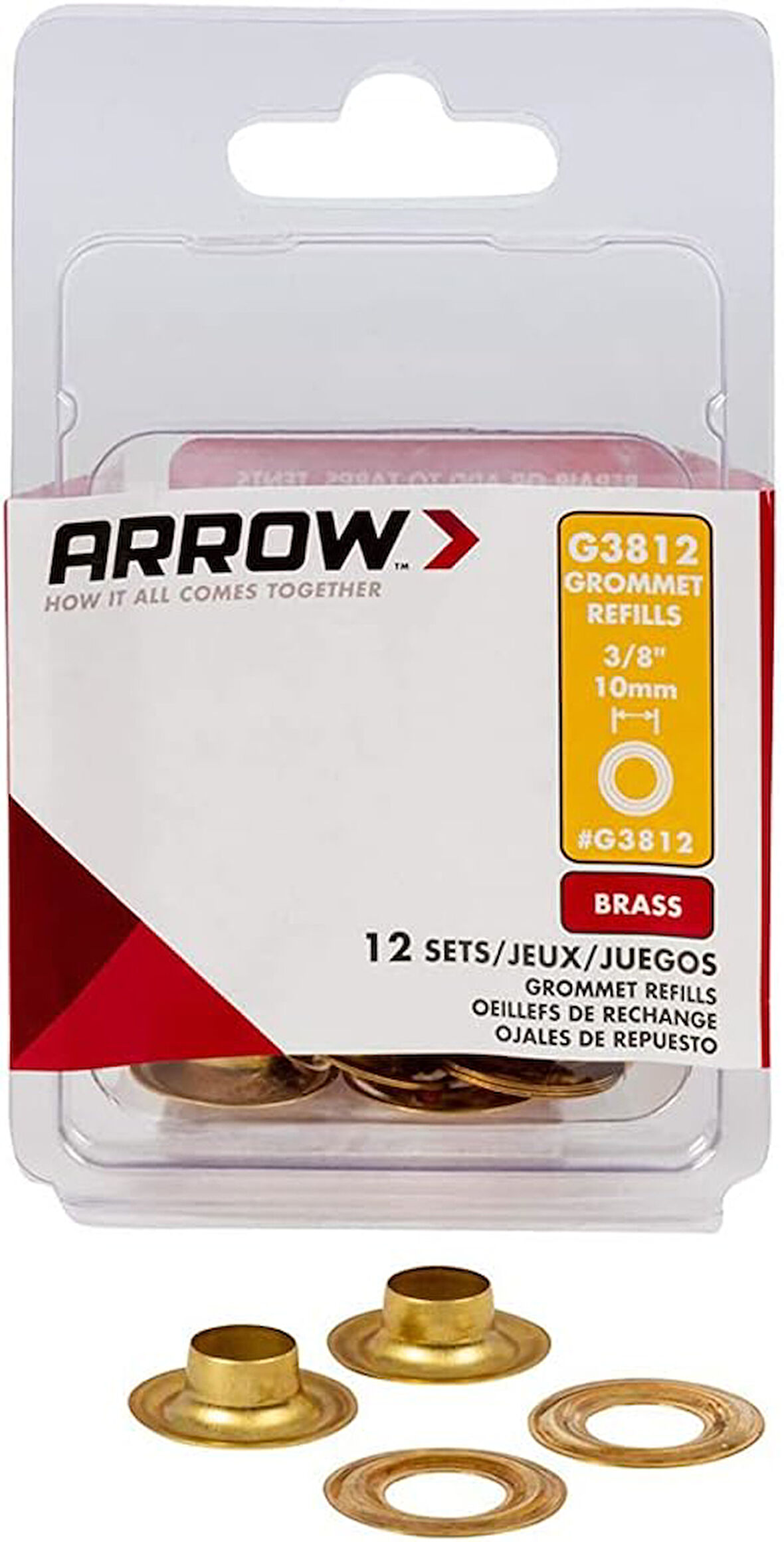 G3812 10mm Pirinç Kuşgözü Perçin