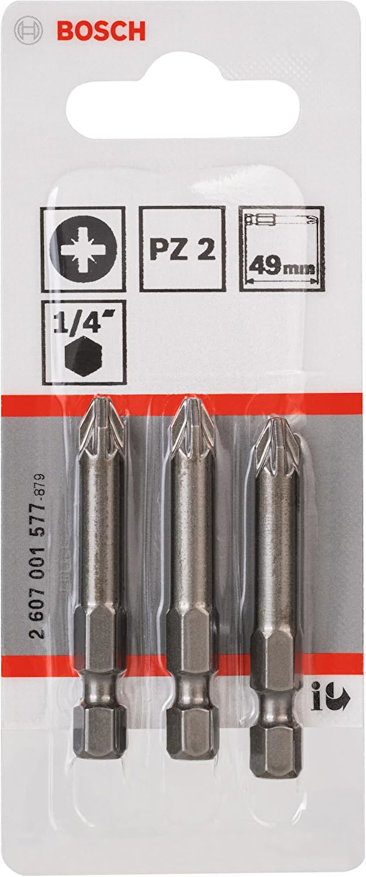 Professional Accessories Vidalama Ucu, Gri, 3 Adet