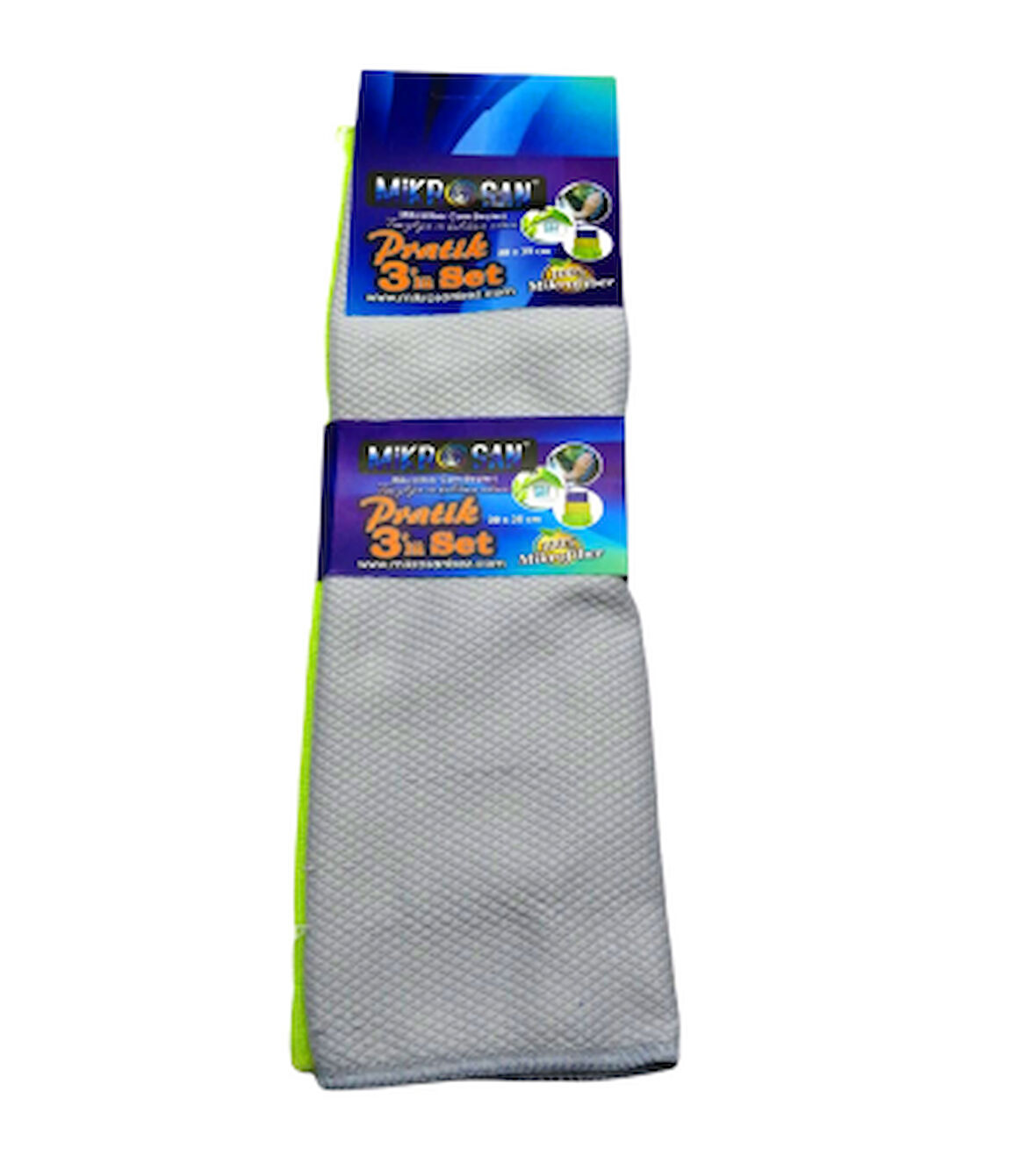 3LÜ - PRATİK SET MİKROFİBER BEZ 30X35CM.