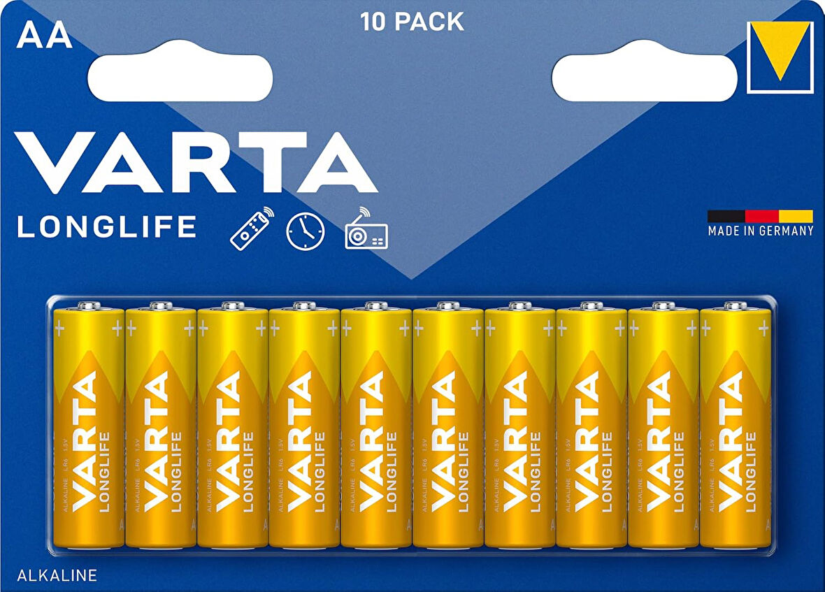 Longlife AA Alkalin kalem pil 10'lu paket