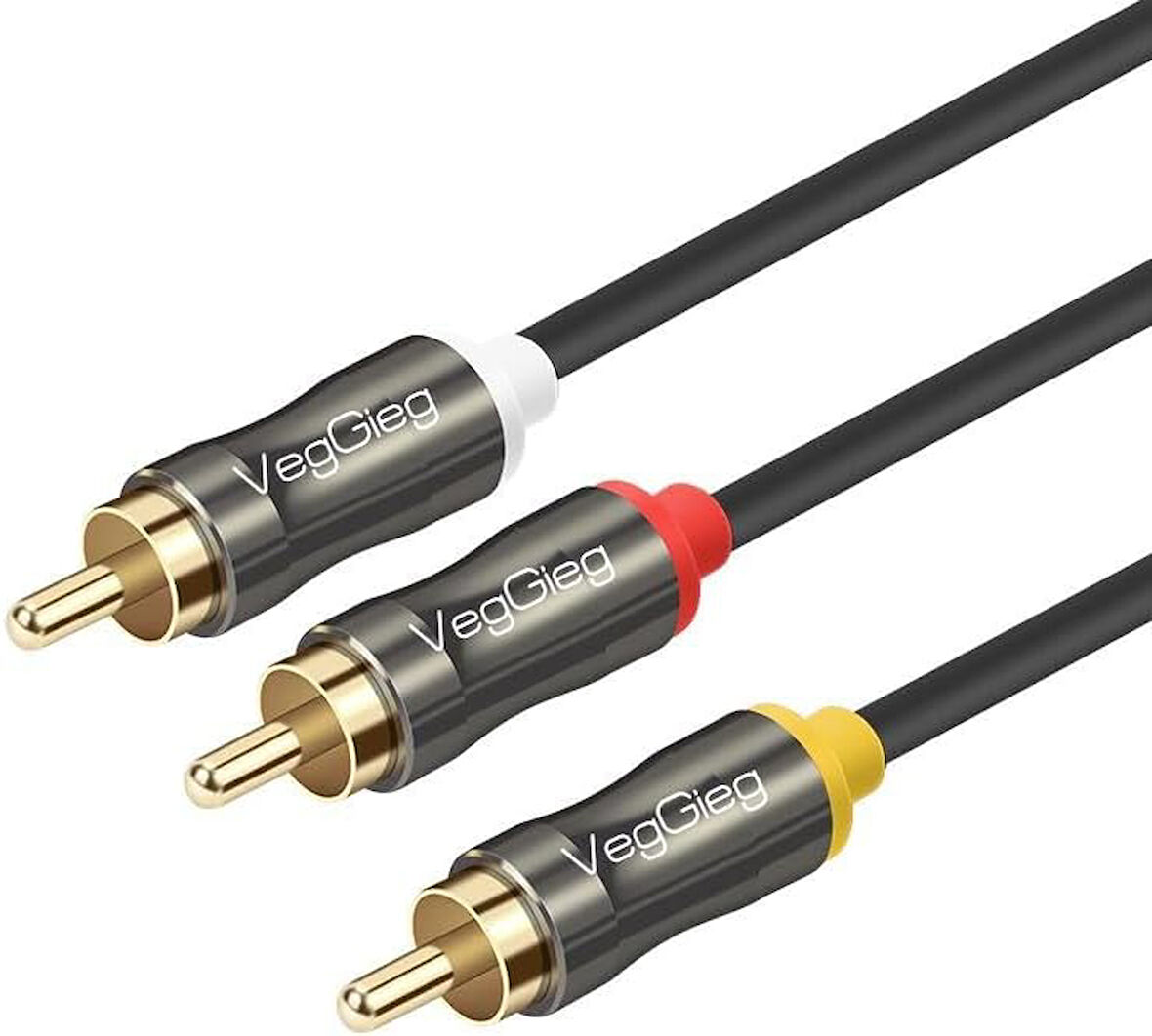 3 RCA to 3 RCA Ses ve Görüntü Kablosu 3 Metre