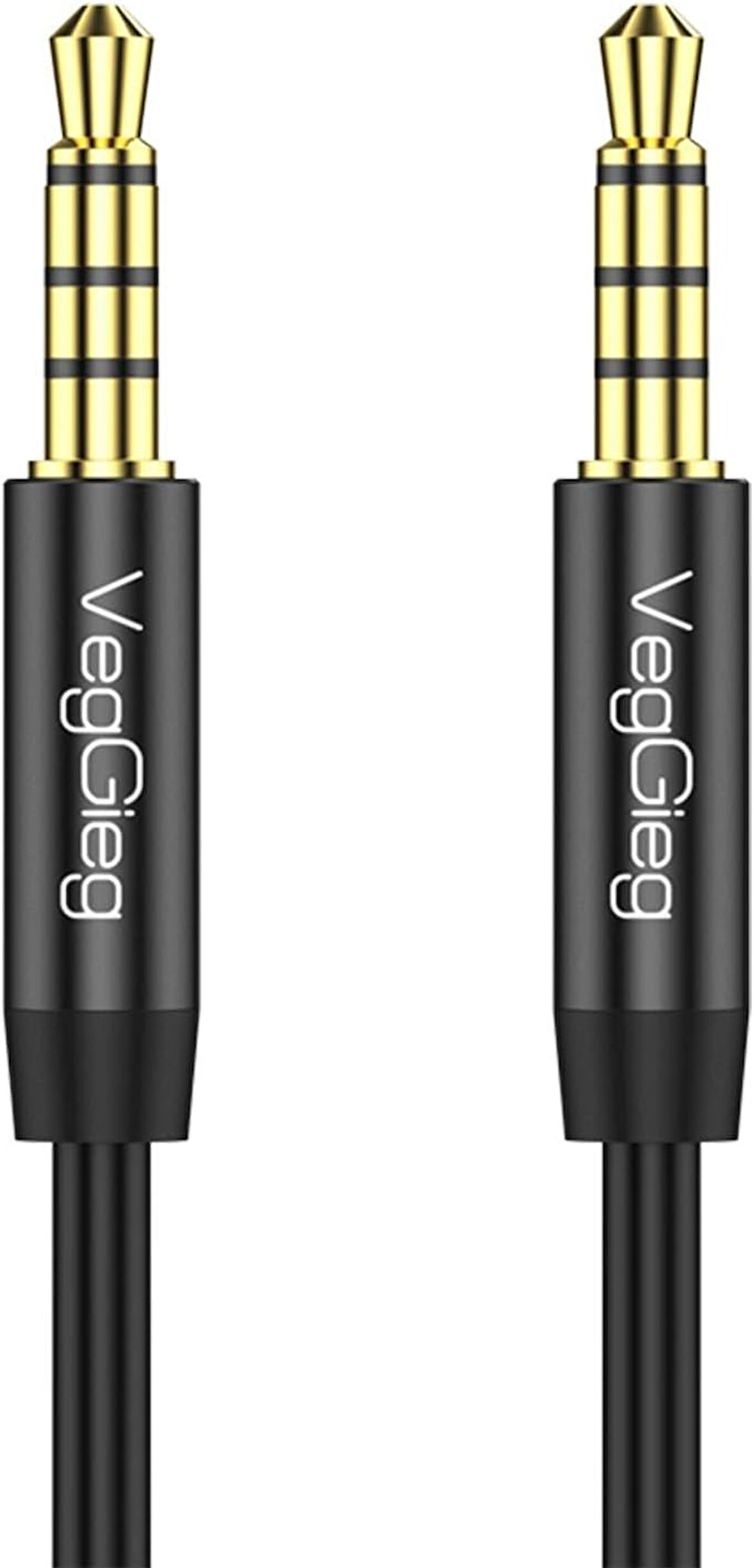 3.5mm Jack TRRS Hi-Fi Örgülü AUX Mikrofon ve Ses Kablosu 1 Metre