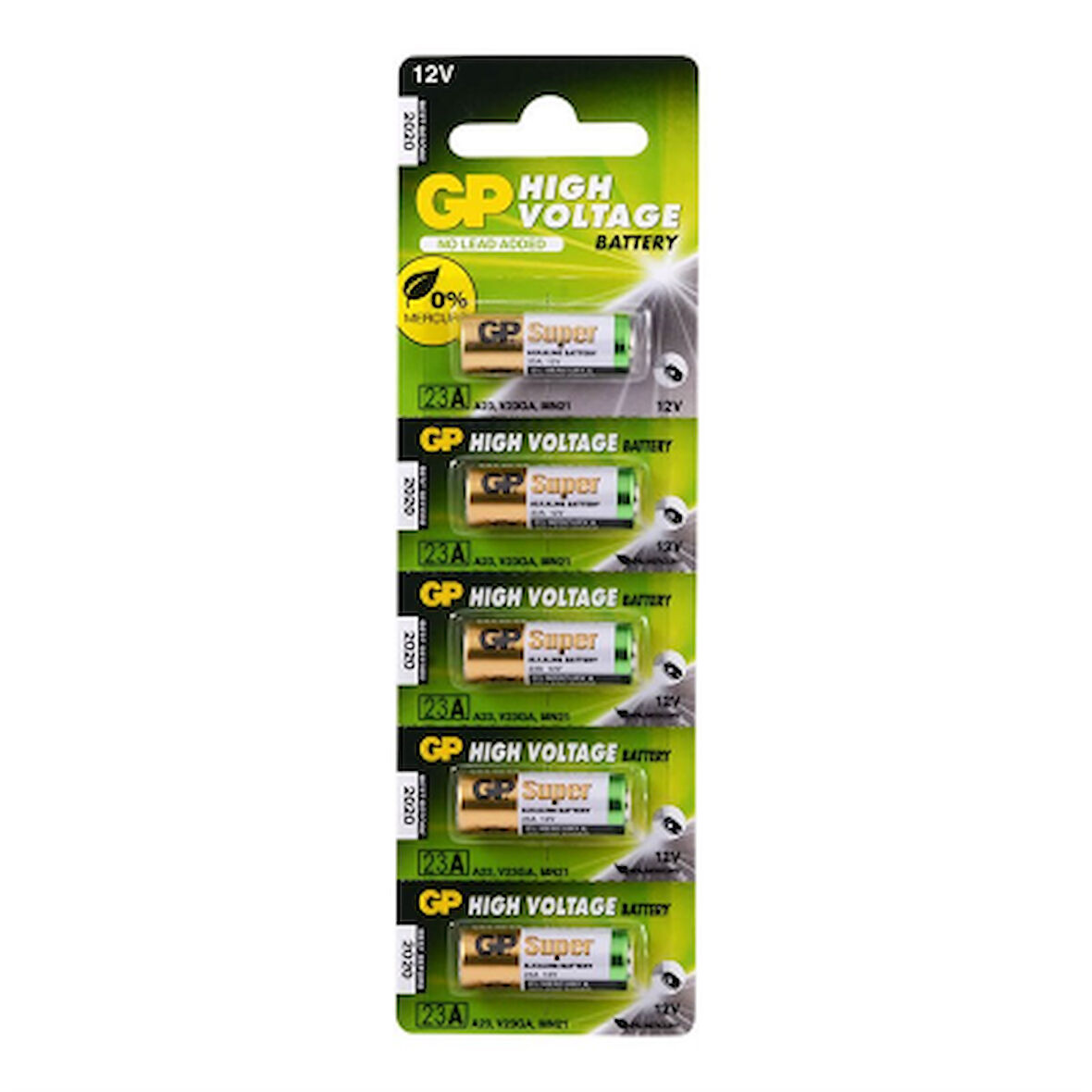 23A 12V ARAÇ KUMANDA PİLİ 5Lİ KART