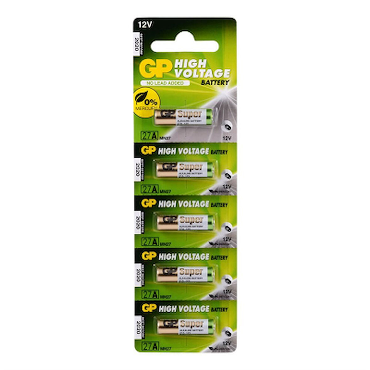 27A 12V ARAÇ KUMANDA PİLİ CAMEL 5Lİ KART