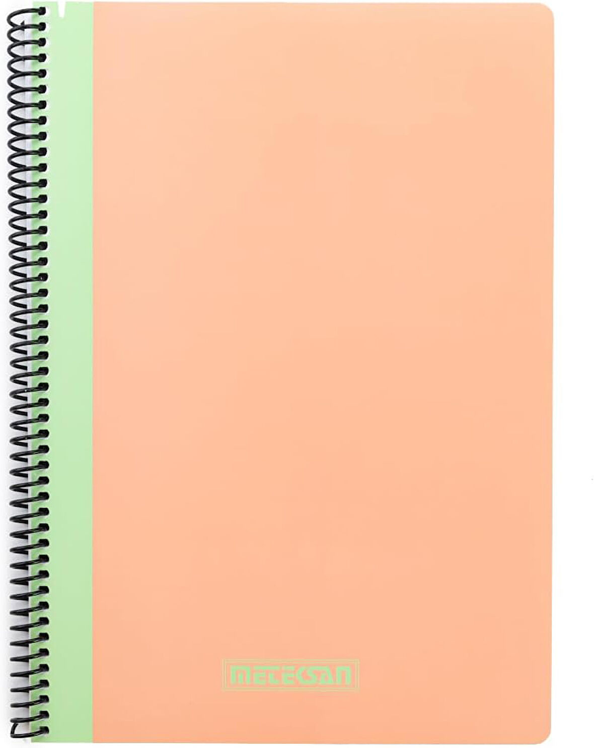 Pruva Pastel Serisi, A4 80 Yaprak Kareli Karton Kapaklı Pet Spiralli Defter, Pembe