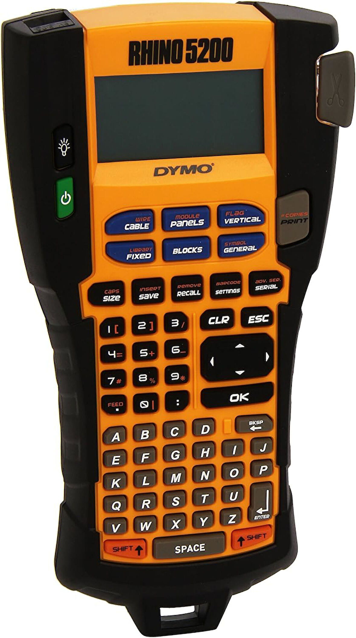 RhinoPRO 5200, Elde Taşınır Endüstriyel Etiketleme Makinesi (6/9/12/19 mm Rhino Şeritlerle Uyumlu Kullanım) - S0841480