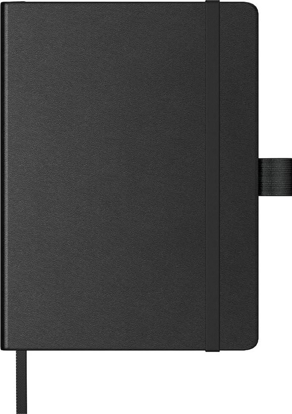 Sıvama Kalın Kapak Defter A6 Siyah