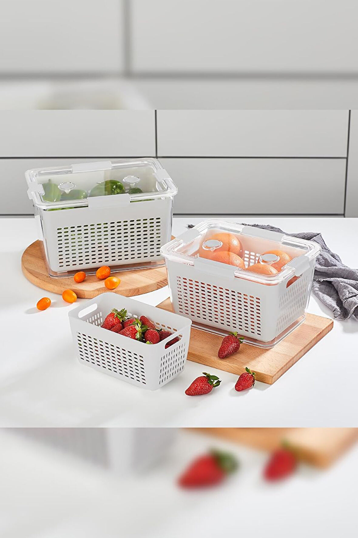 Home - Lavin 4 Litre Açık Gri Saklama Kabı